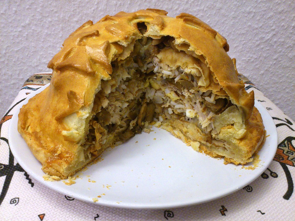 Kurnik – Chicken Pie with Mushrooms, Kasha, Eggs & Homemade