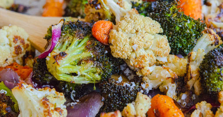 Easy Garlic Parmesan Roasted Vegetables