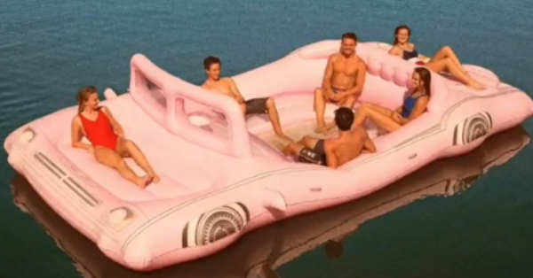 Sam’s Club Is Selling A Retro Pink Convertible Pool Float For Summer