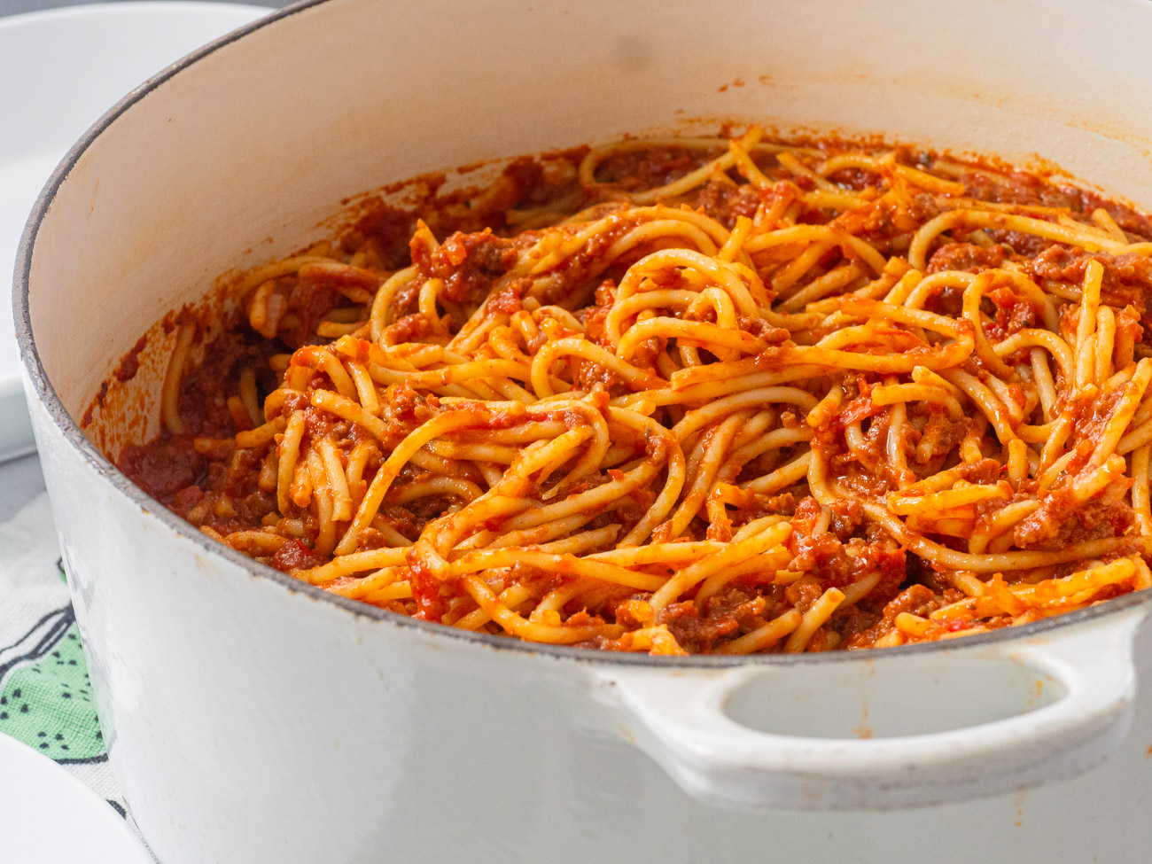 School Cafeteria Spaghetti