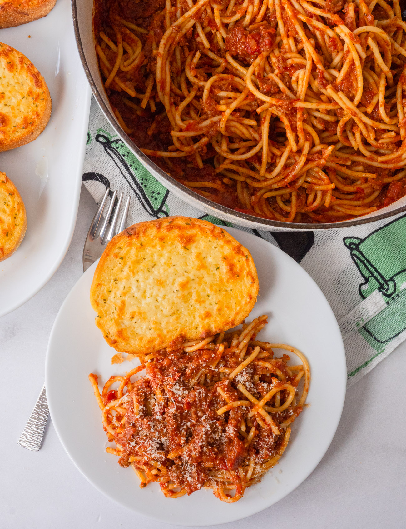 School Cafeteria Spaghetti