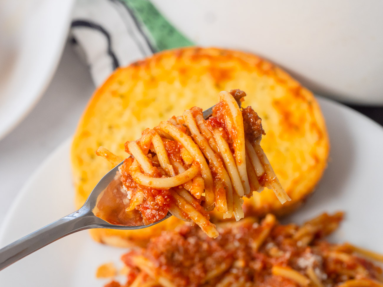 School Cafeteria Spaghetti