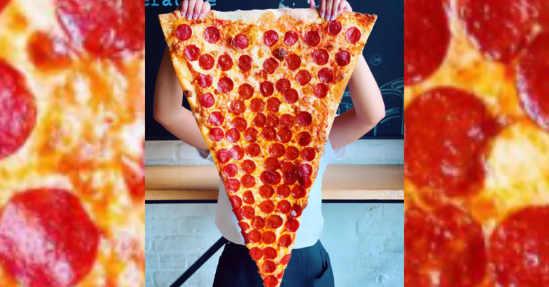 Pizzeria Sells Massive Slices Of Pizza