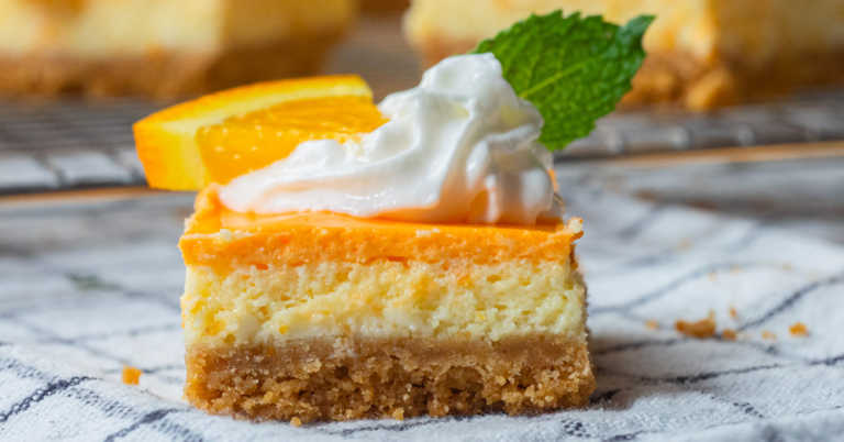 Orange Creamsicle Cheesecake Bars