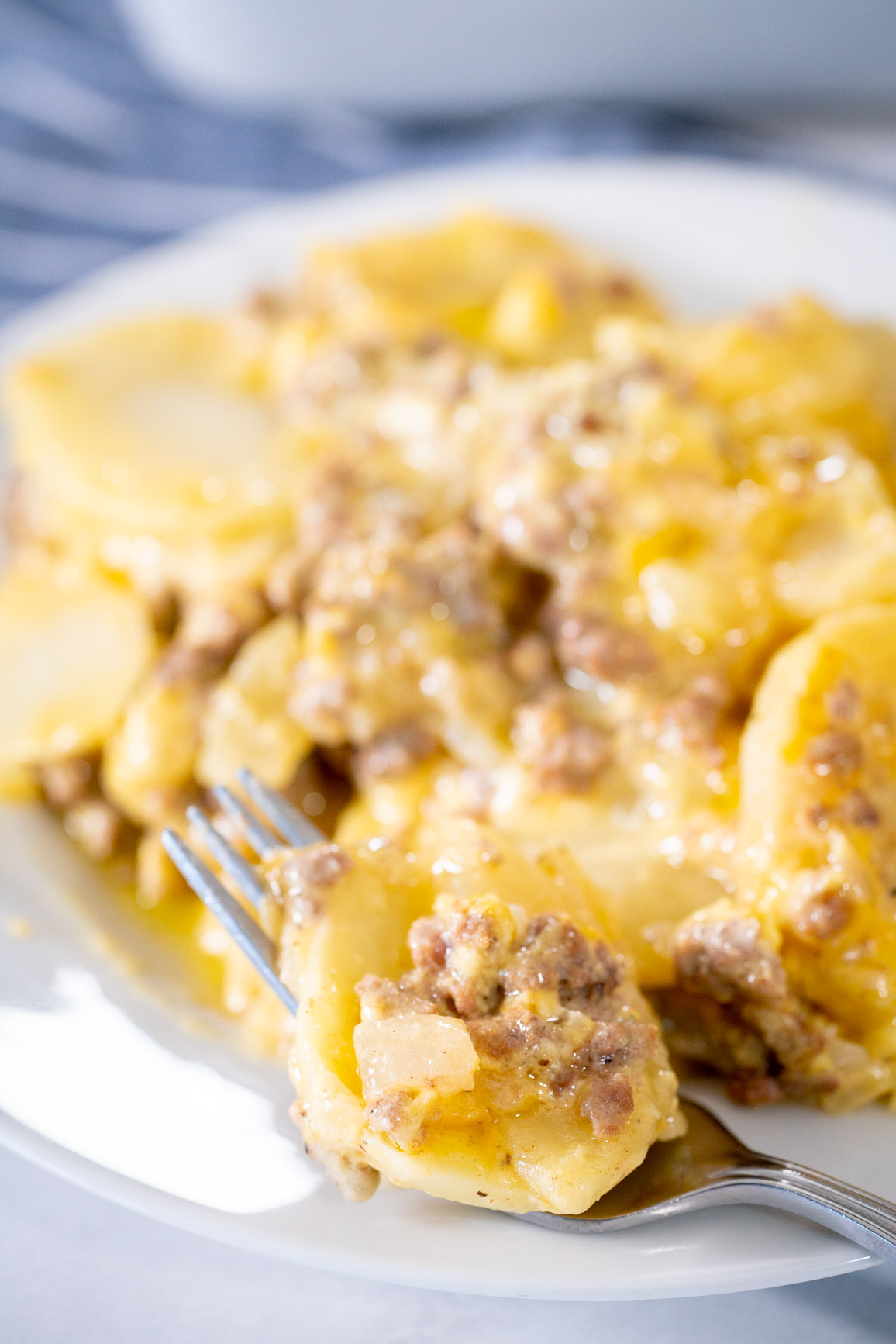 Cheesy Hamburger Potato Casserole-image
