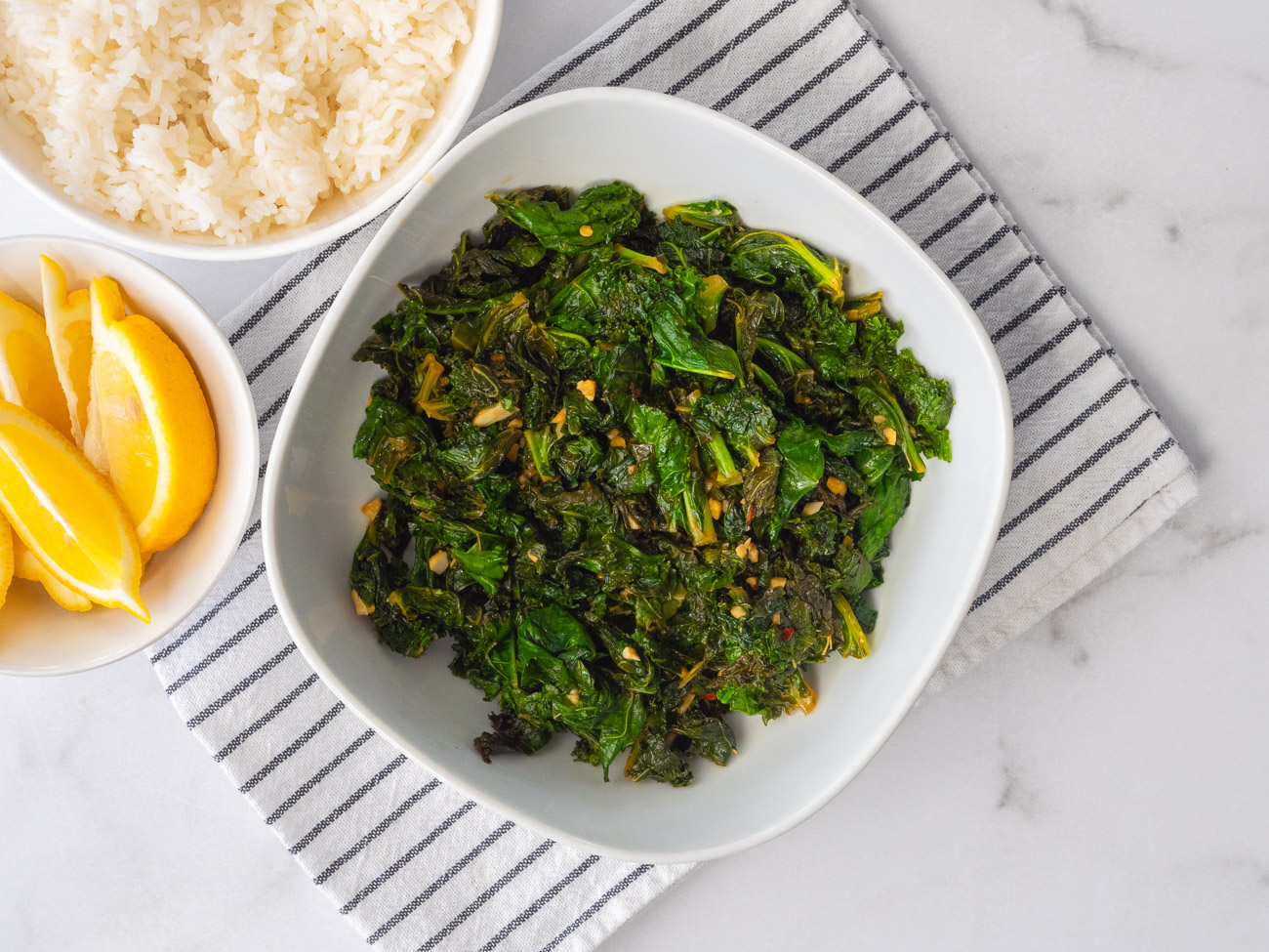 Lemon Garlic Kale Sauté