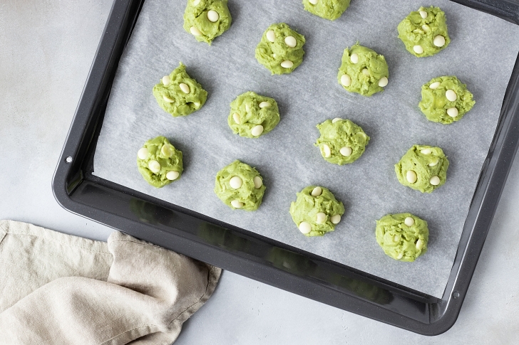 White Chocolate Green Tea Cookies