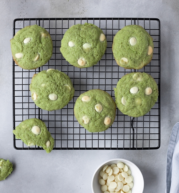 White Chocolate Green Tea Cookies