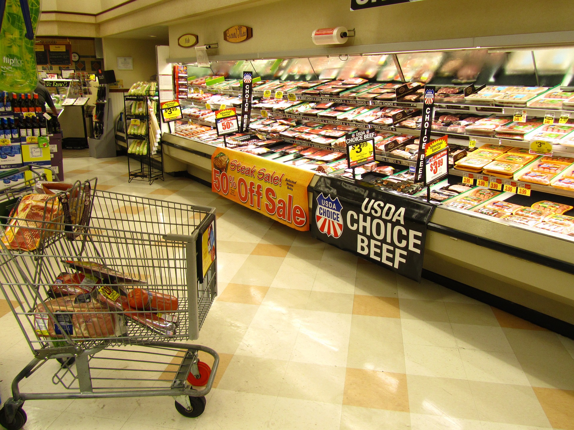 Supermarket Meat Aisle