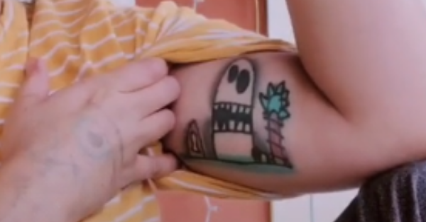 Mom Shares Regrettable Tattoo Of A Drawing She Thought Her Child Did