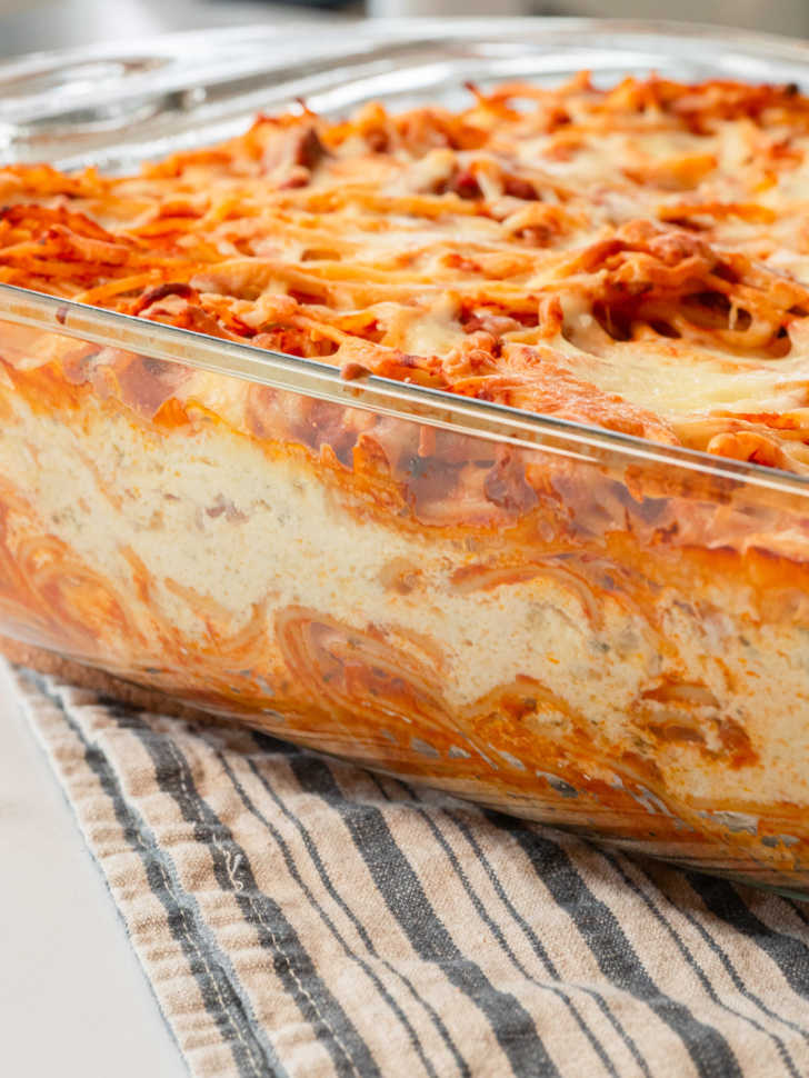 Baked Spaghetti Lasagna 12 Tomatoes