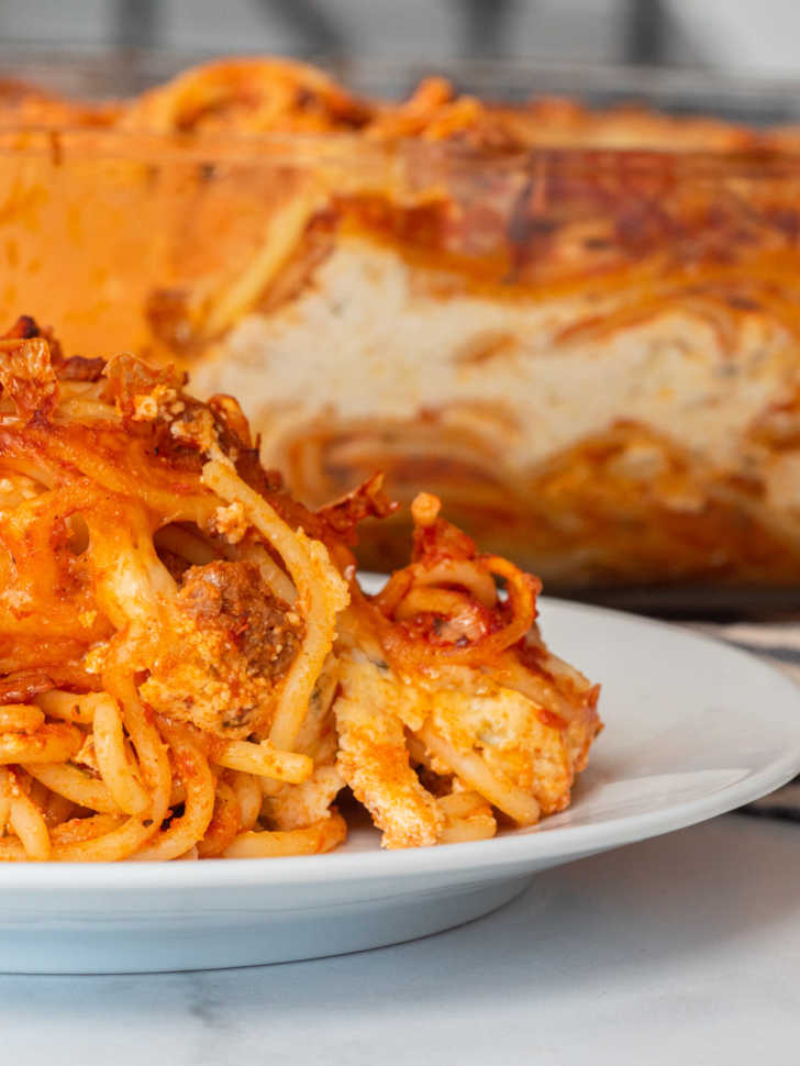 Baked Spaghetti Lasagna | 12 Tomatoes