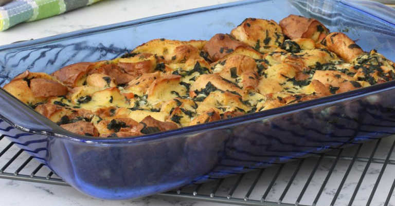 Bagels and Lox Overnight Casserole