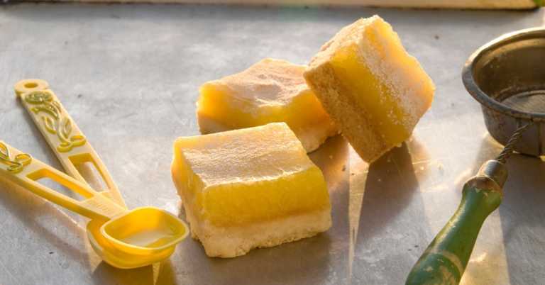 Easy Vegan Lemon Squares