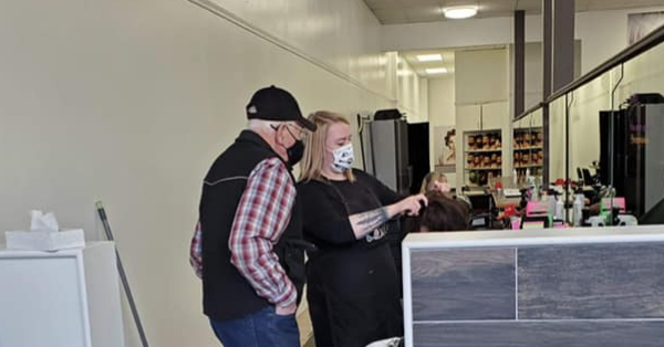 Elderly Man Wants To Help His Wife So He Signs Up For Beauty Classes