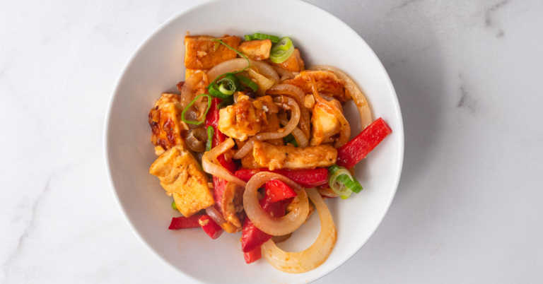 Crispy Tofu in Garlic Sauce