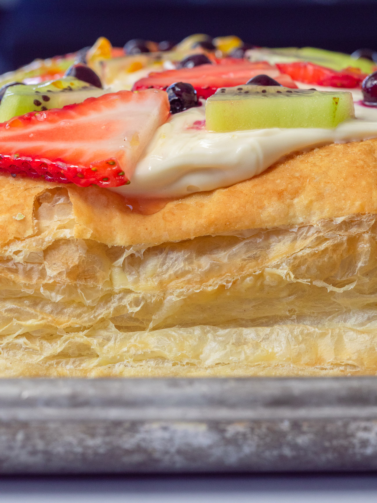 Puff Pastry Fruit Pizza