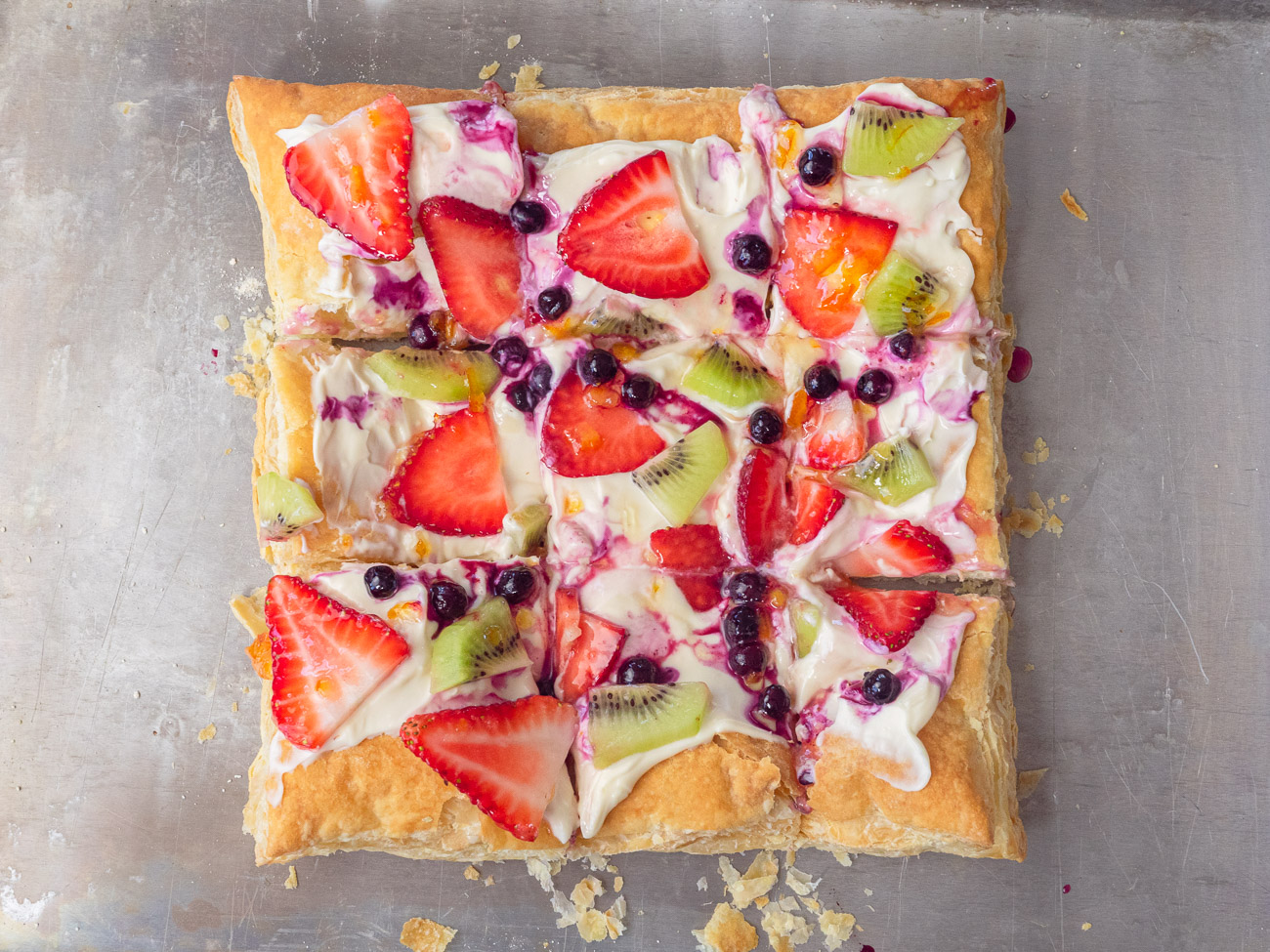 Puff Pastry Fruit Pizza