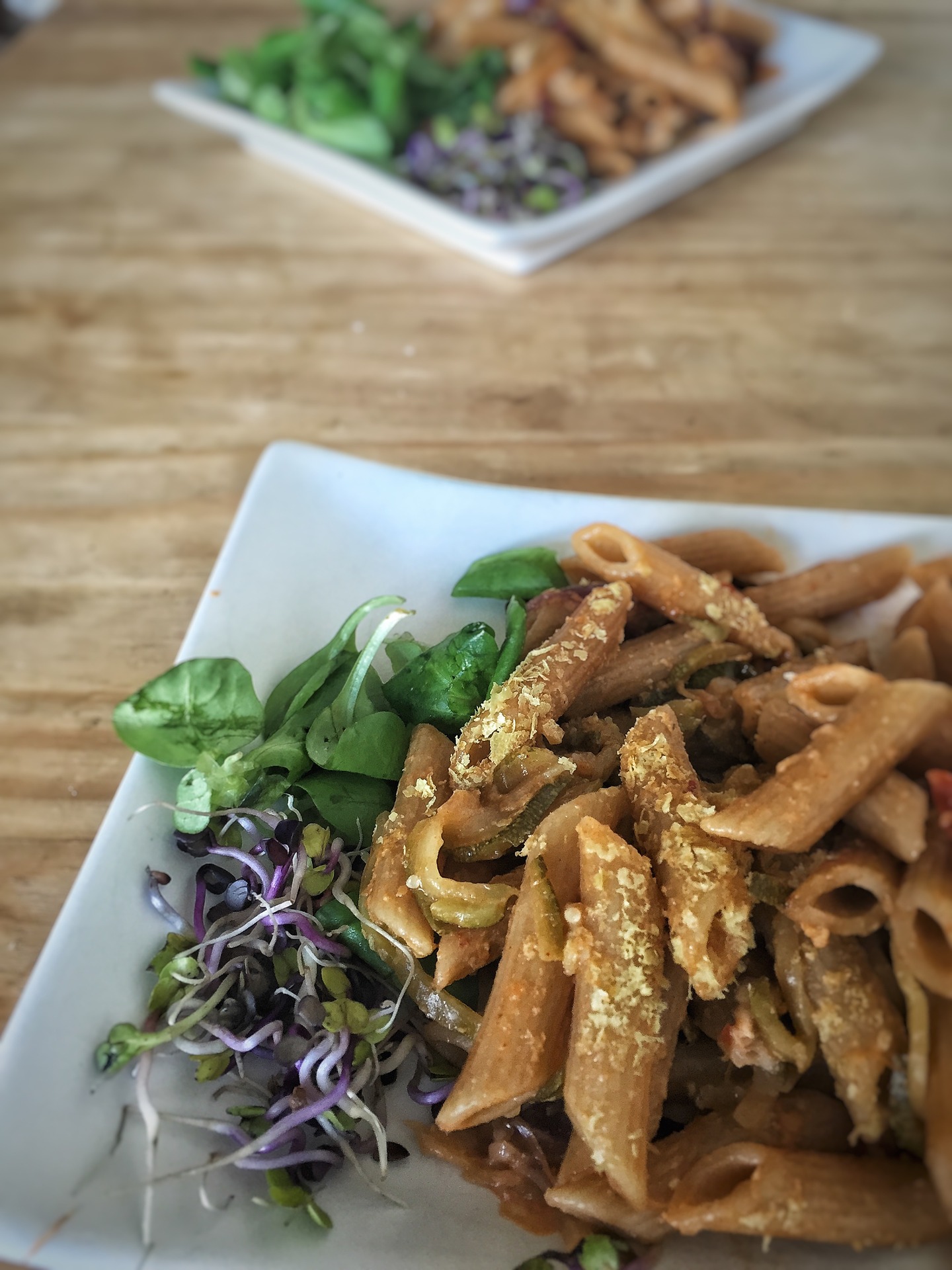 rye-pasta with added nutritional yeast