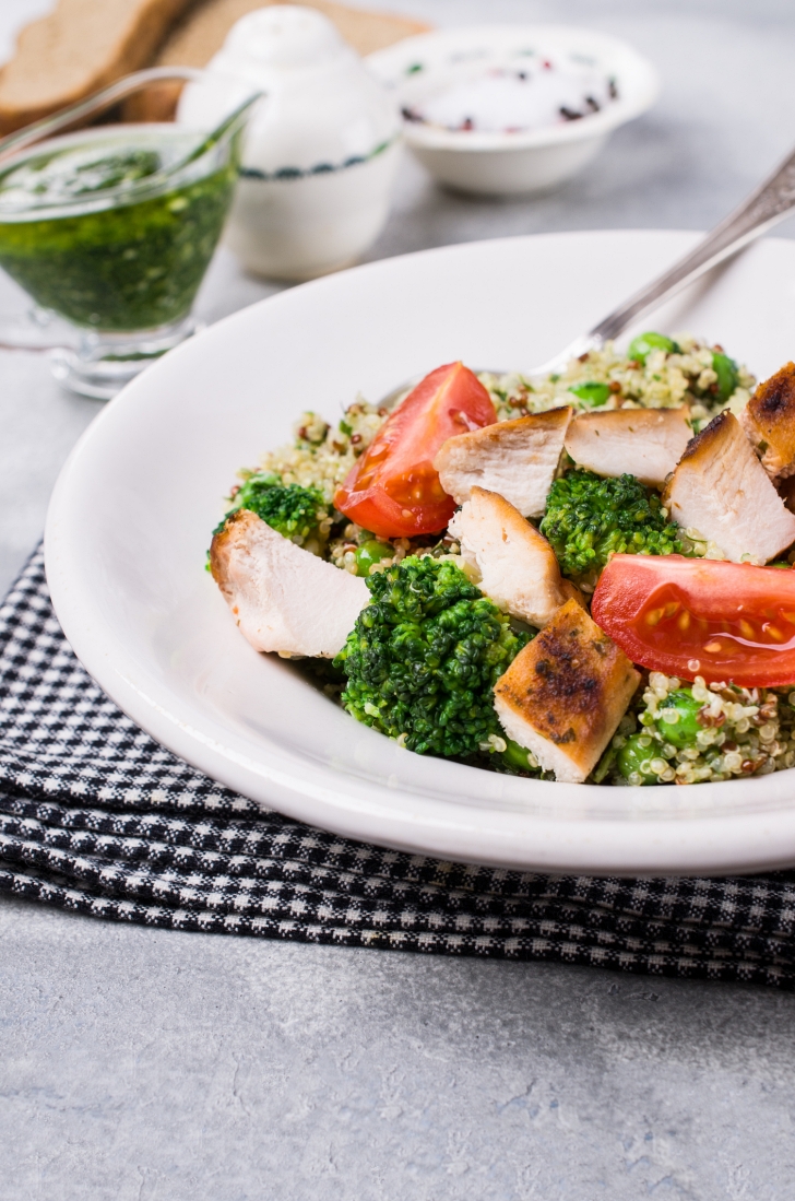 Chicken Pesto Bowls