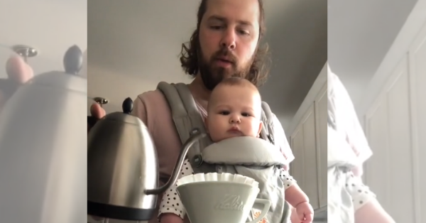 Dad Teaches His Son How To Make The Perfect Cup Of Coffee