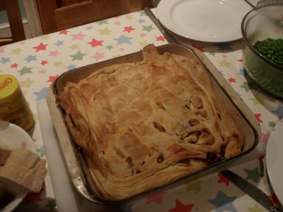 Beef, Cheddar, and Guinness Pie