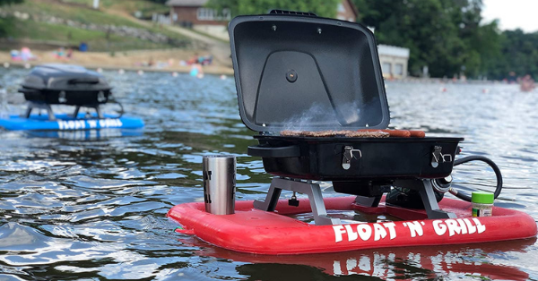 This Floating Grill Allows You To BBQ On The Water