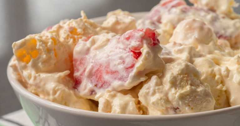 Strawberry Shortcake Fluff Salad