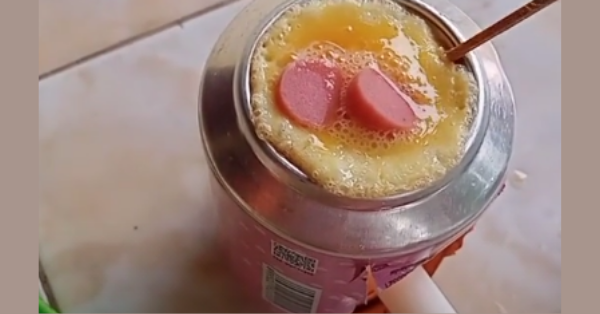 Someone Cooked An Egg On A Soda Can