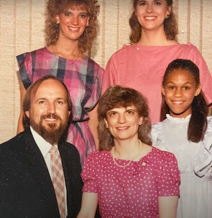 portrait of Sarah Culberson with her adoptive family 