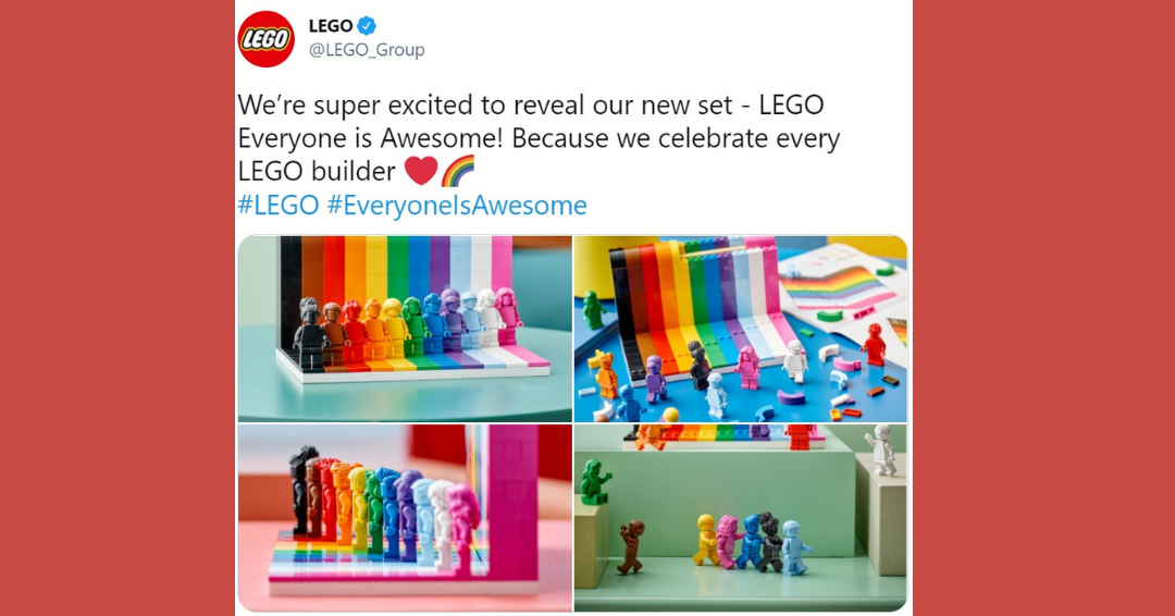 Lego releases 'Everyone is Awesome' LGBTQ set ahead of Pride Month