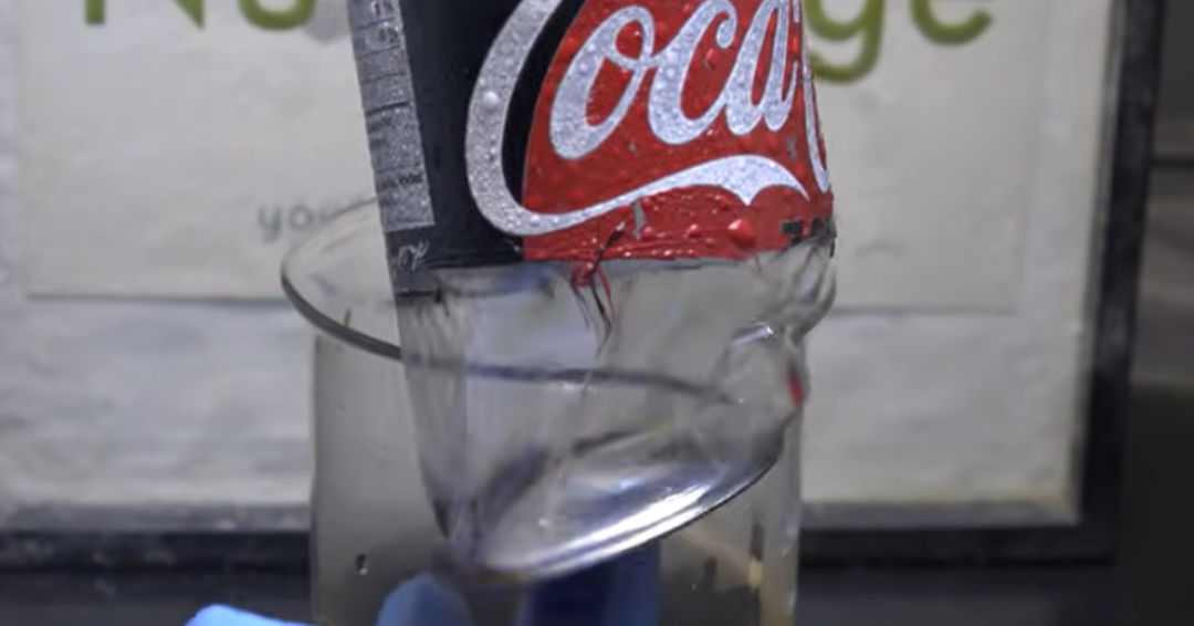 Scientist Dissolves Soda Can To Reveal A Thin Plastic Liner Inside 12 Tomatoes