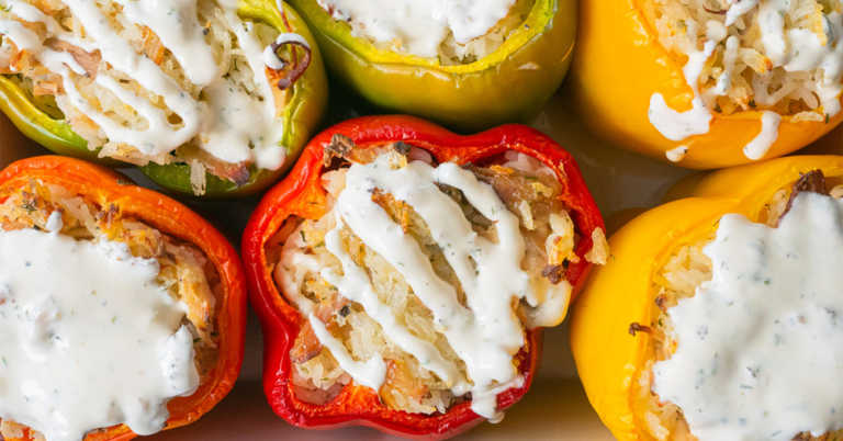 Ranch Chicken Stuffed Peppers