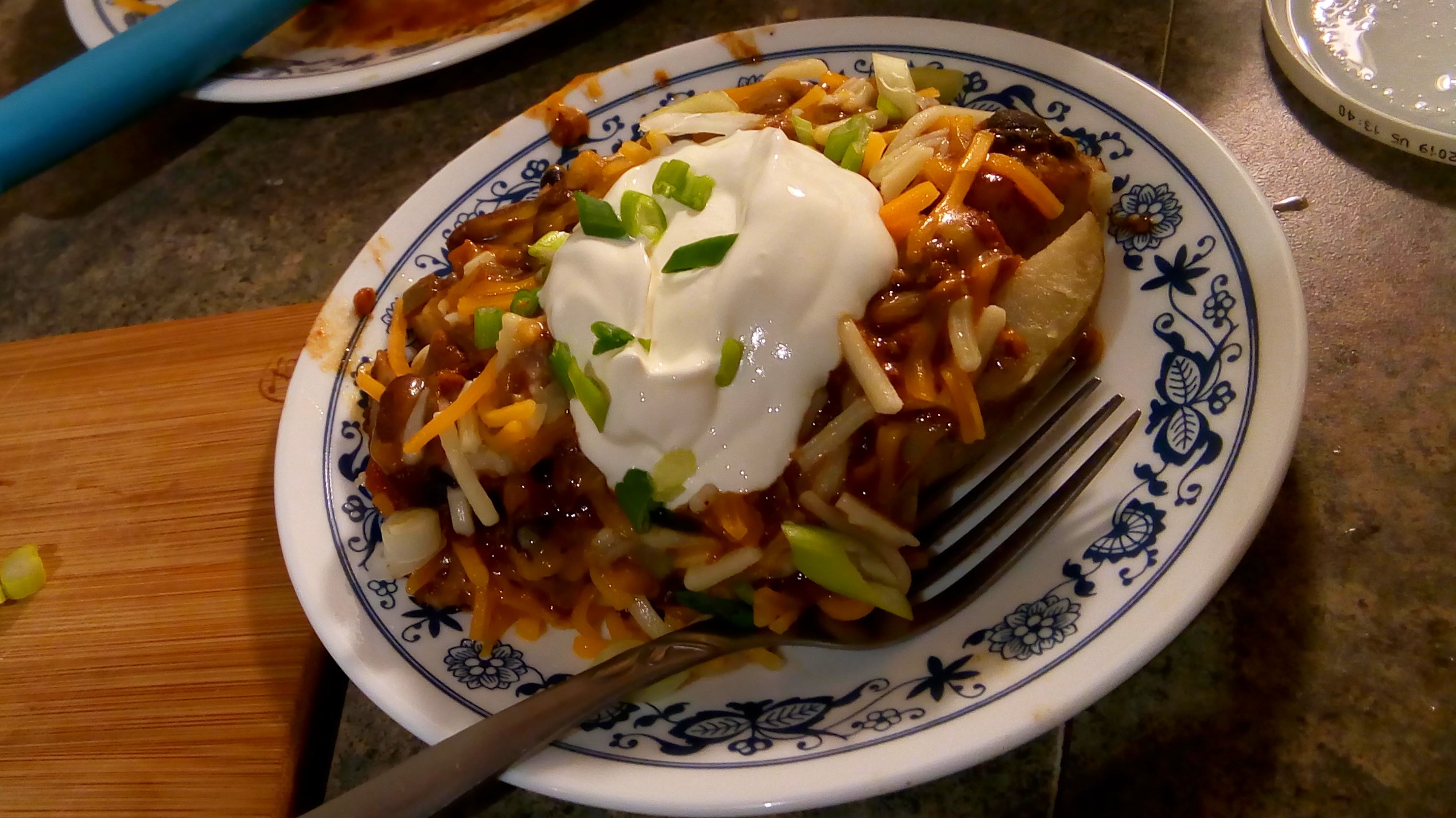 Chilli Cheese Baked Potato