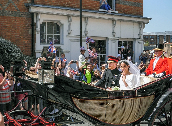 Prince Harry Meghan Markle wedding day carriage