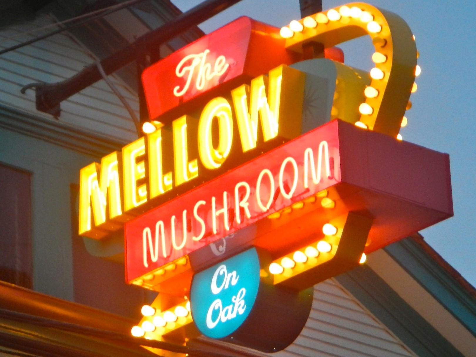 Mellow Mushroom Sign