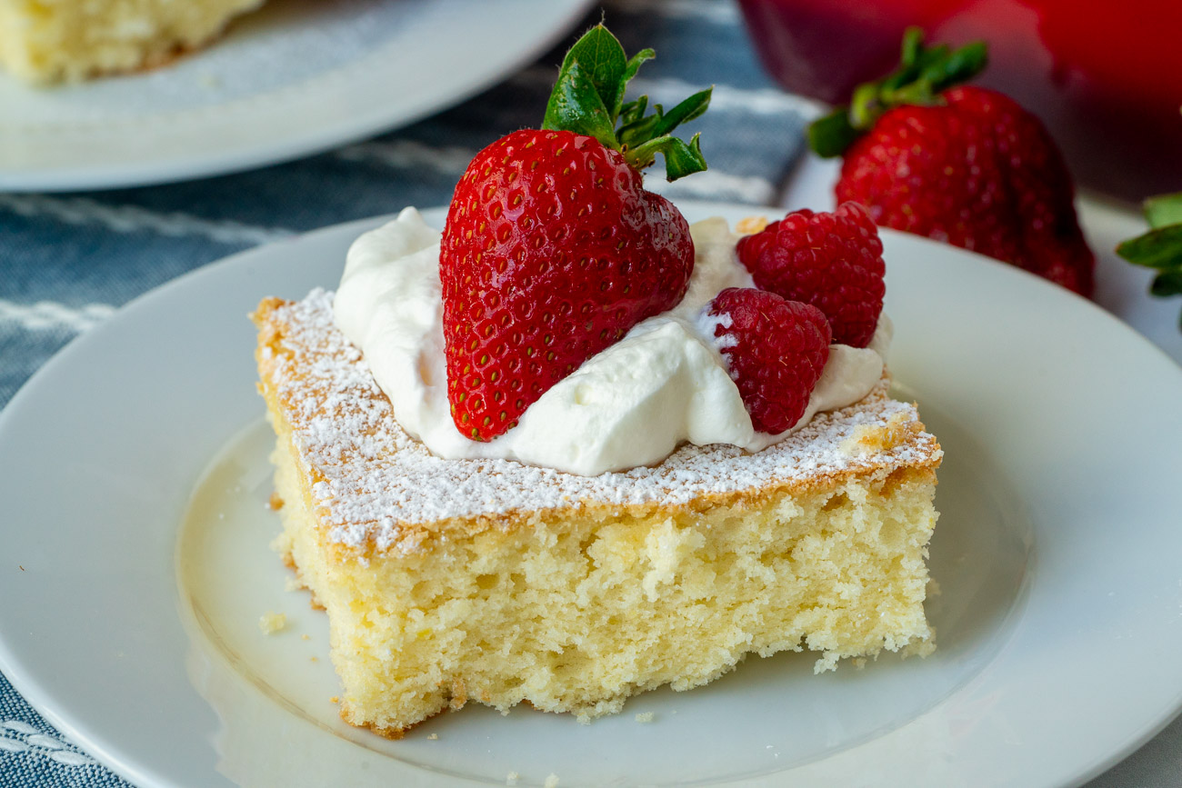 Chocolate Strawberry Whipped Cream Cake • The View from Great Island