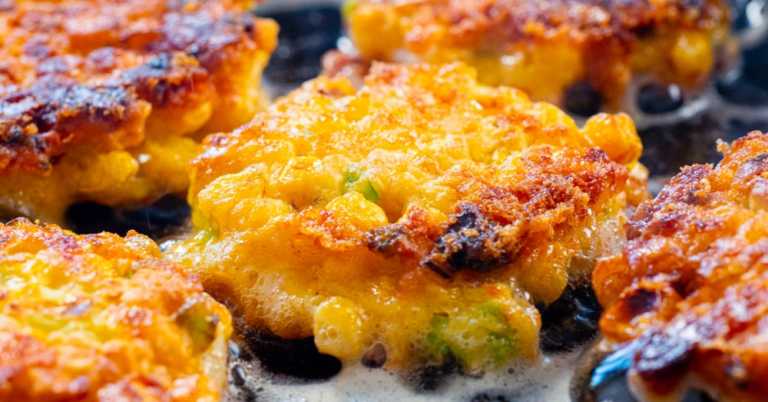 Jalapeño Cheddar Corn Fritters