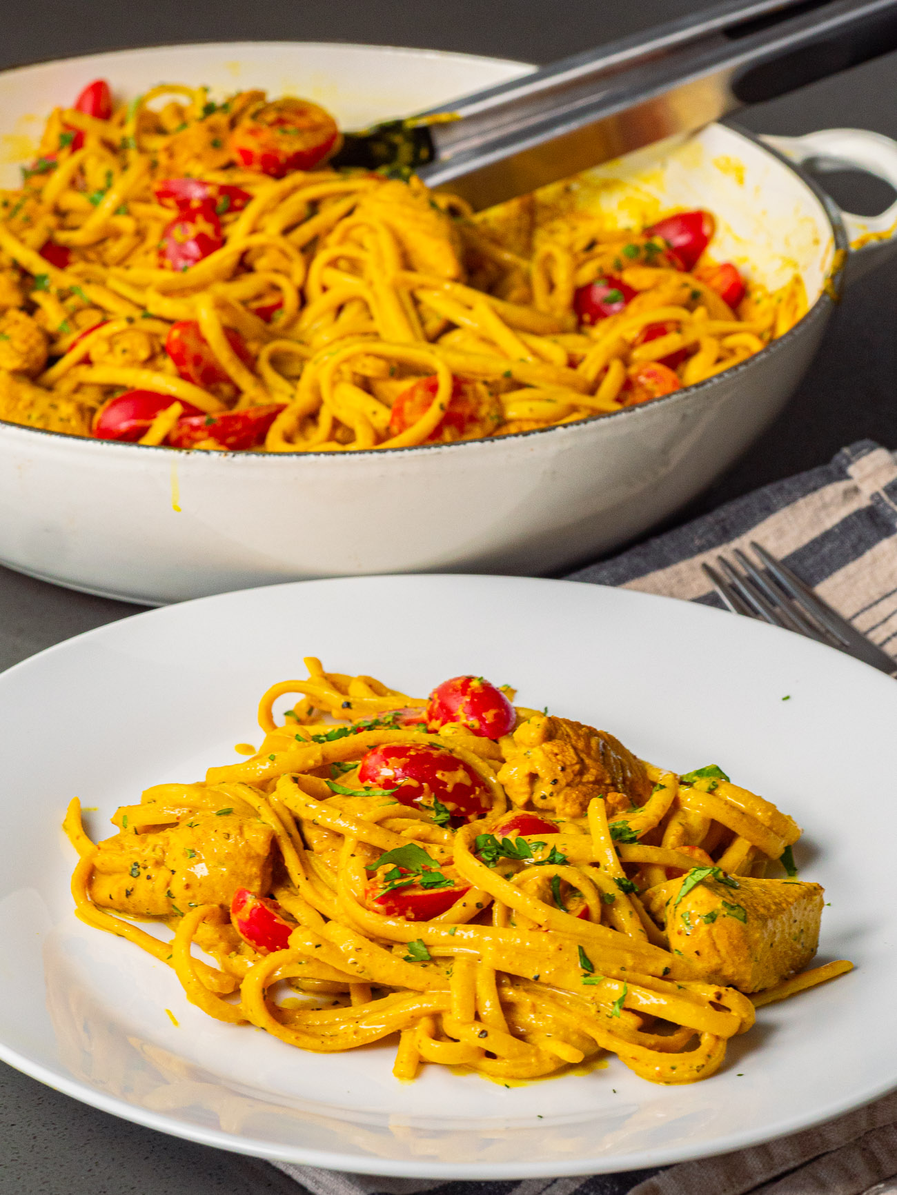 Chicken Curry Spaghetti | 12 Tomatoes