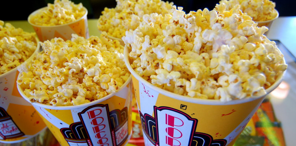 Movie theater popcorn hack: use a straw on the machine to get butter to the  middle of the bag, and not just on the top. Credit to my gf the genius 