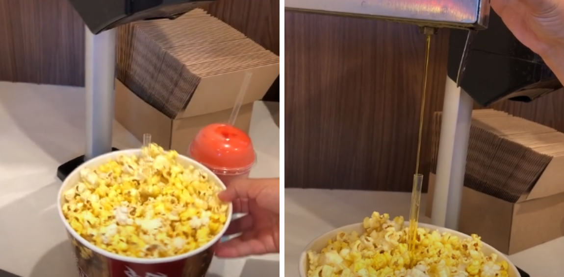 This TikTok Hack Will Completely Change How You Butter Movie Popcorn
