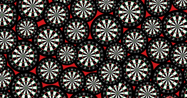 Can You Spot The Red Darts On This Dartboard Brain Teaser?