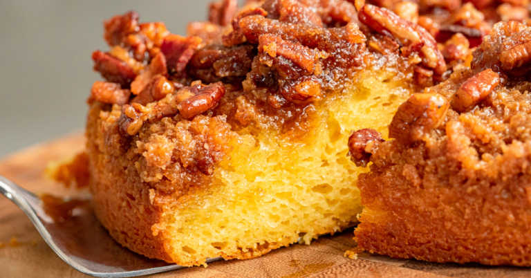 Maple Bacon Upside Down Cake