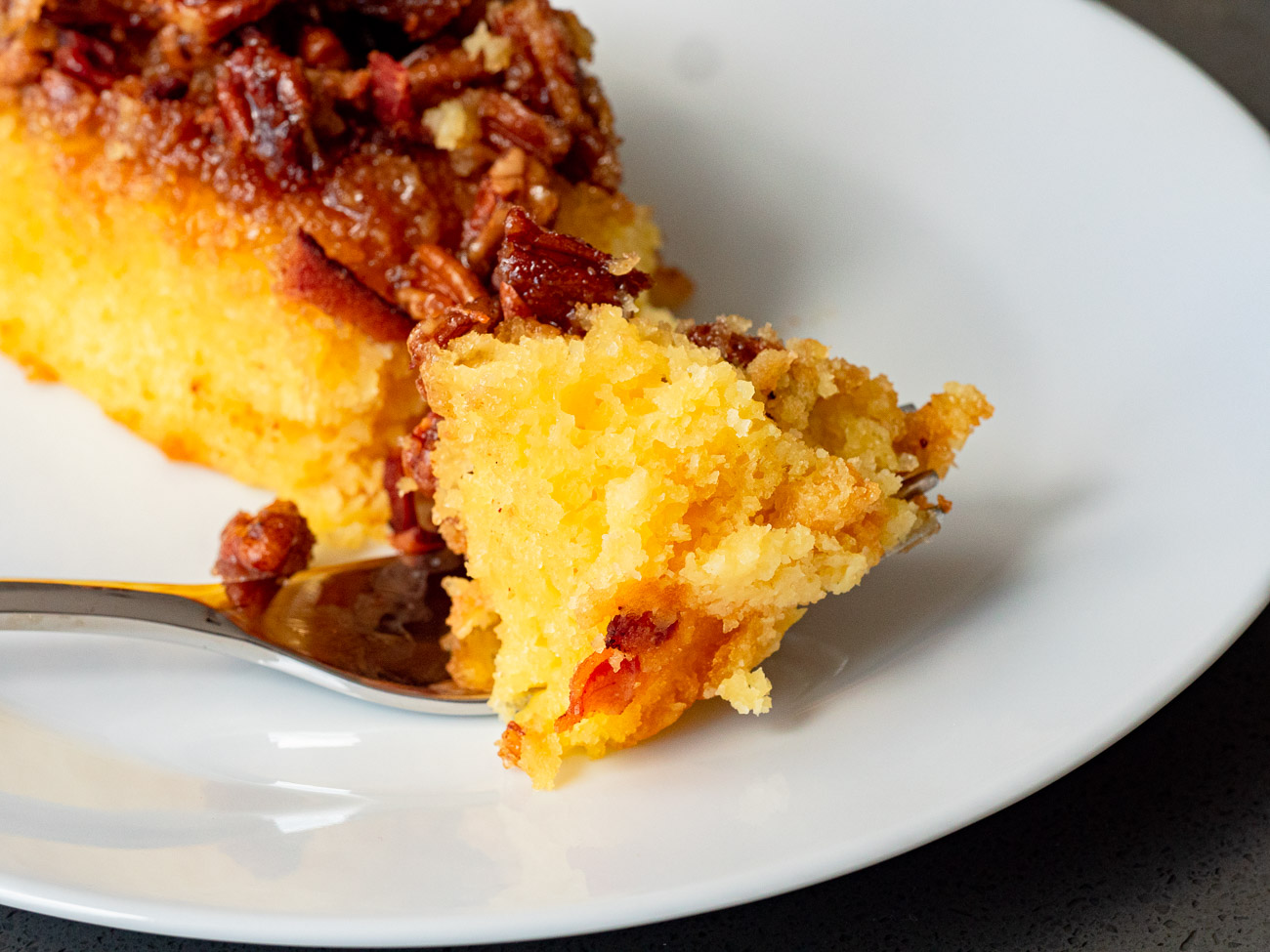 Maple Bacon Upside Down Cake