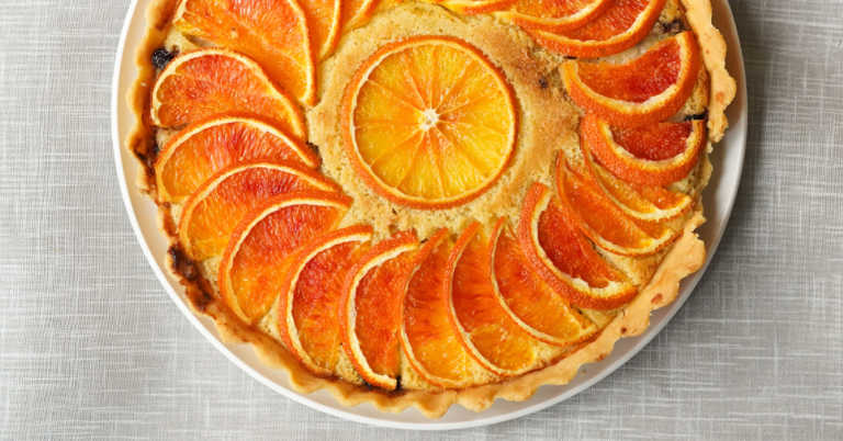Cranberry Vanilla Orange Tart