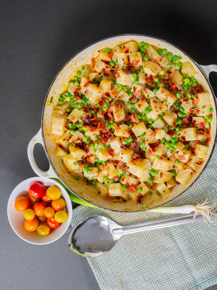 Southern Creamed Peas and Potatoes 12 Tomatoes