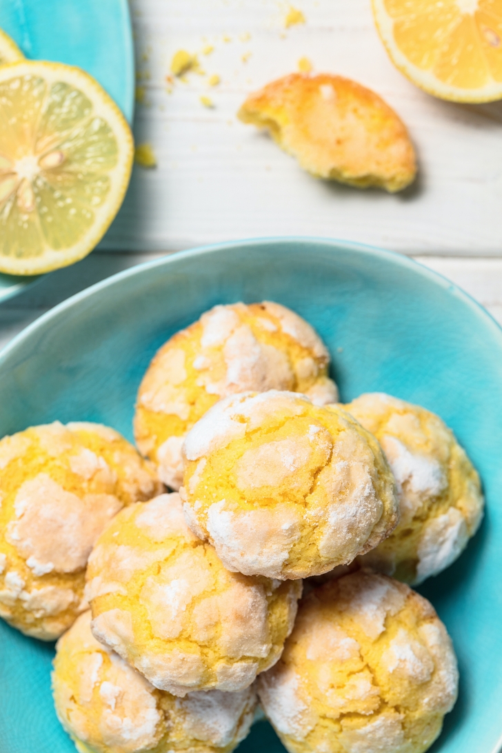 Lemon Crinkle Cookies