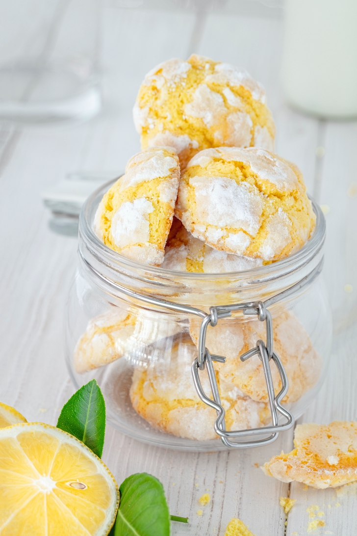 Lemon Crinkle Cookies