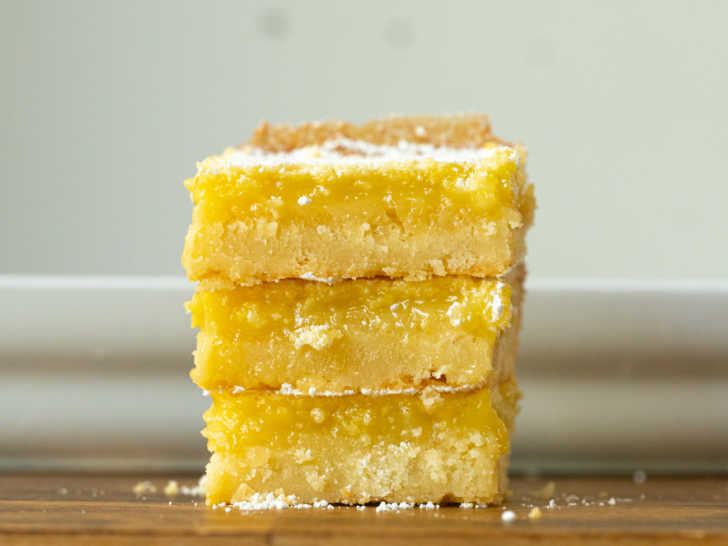 Stack of lemon bars