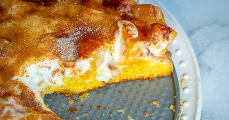 Peaches and Cream Cake